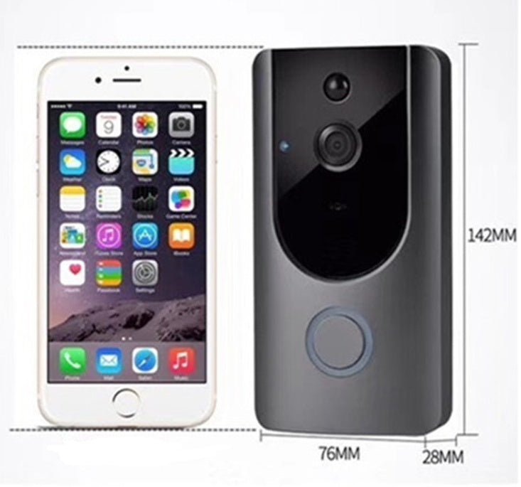 HD IP Doorbell Security Camera with Two-Way Audio, Motion Detection & Remote App Control