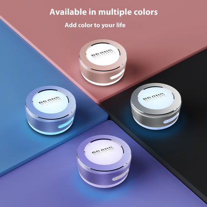 Mini Bone Conduction Bluetooth Speaker – Wireless Vibration Speaker with LED Light & Surface Adsorption