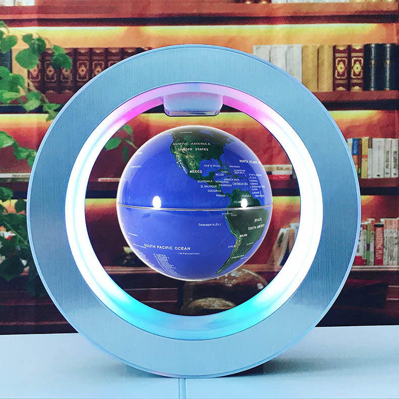 360° Rotating LED Globe for Desk or Office – Unique Floating World Map Decor & Gift Idea
