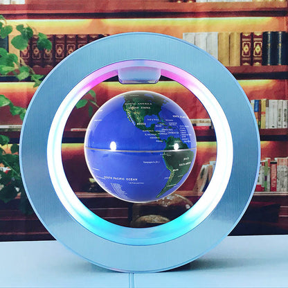 360° Rotating LED Globe for Desk or Office – Unique Floating World Map Decor & Gift Idea