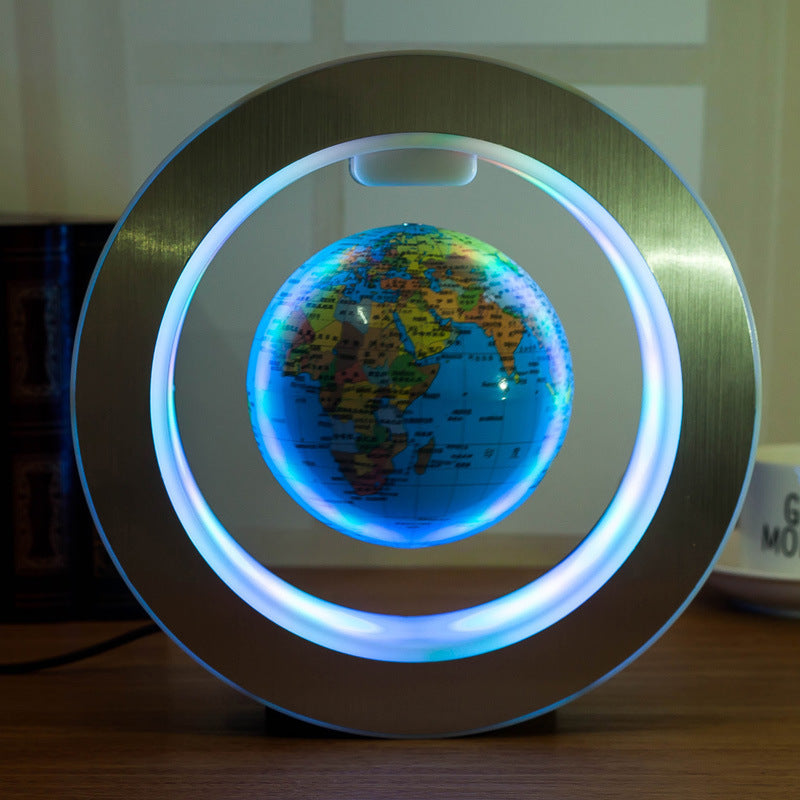 360° Rotating LED Globe for Desk or Office – Unique Floating World Map Decor & Gift Idea