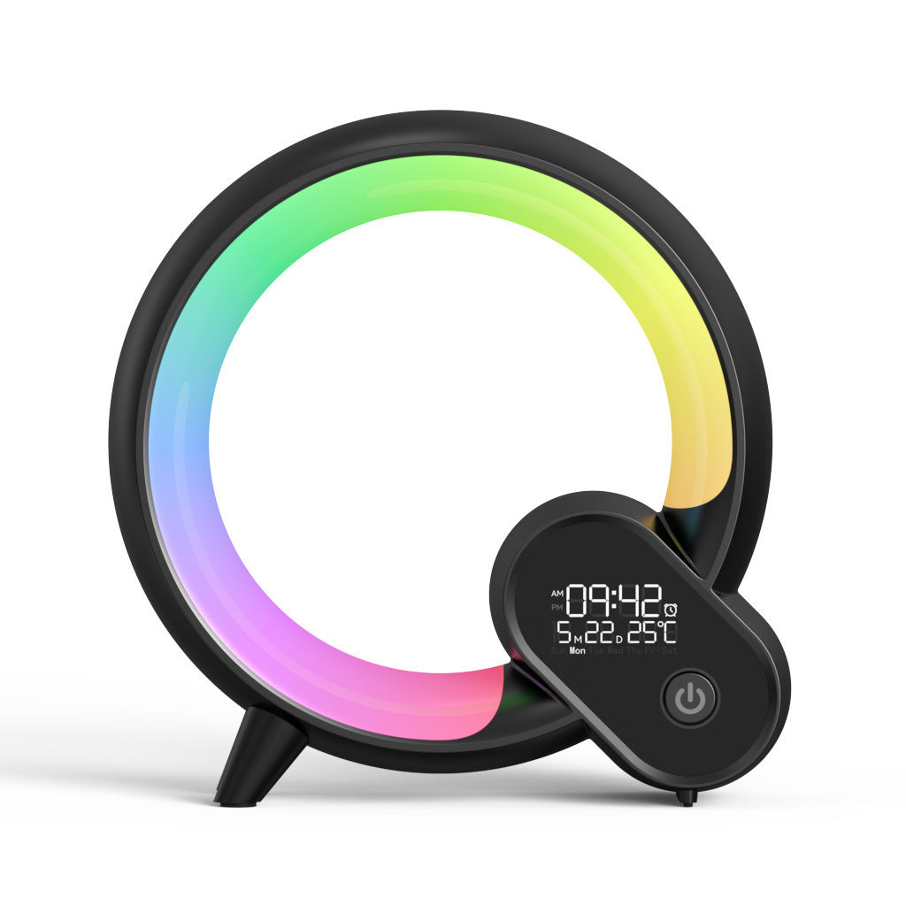 Smart Q Light Alarm Clock – Sunrise Simulation with Bluetooth Audio & LED Mood Lighting