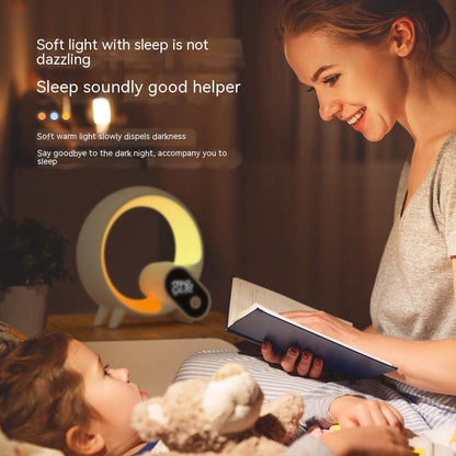 Smart Q Light Alarm Clock – Sunrise Simulation with Bluetooth Audio & LED Mood Lighting