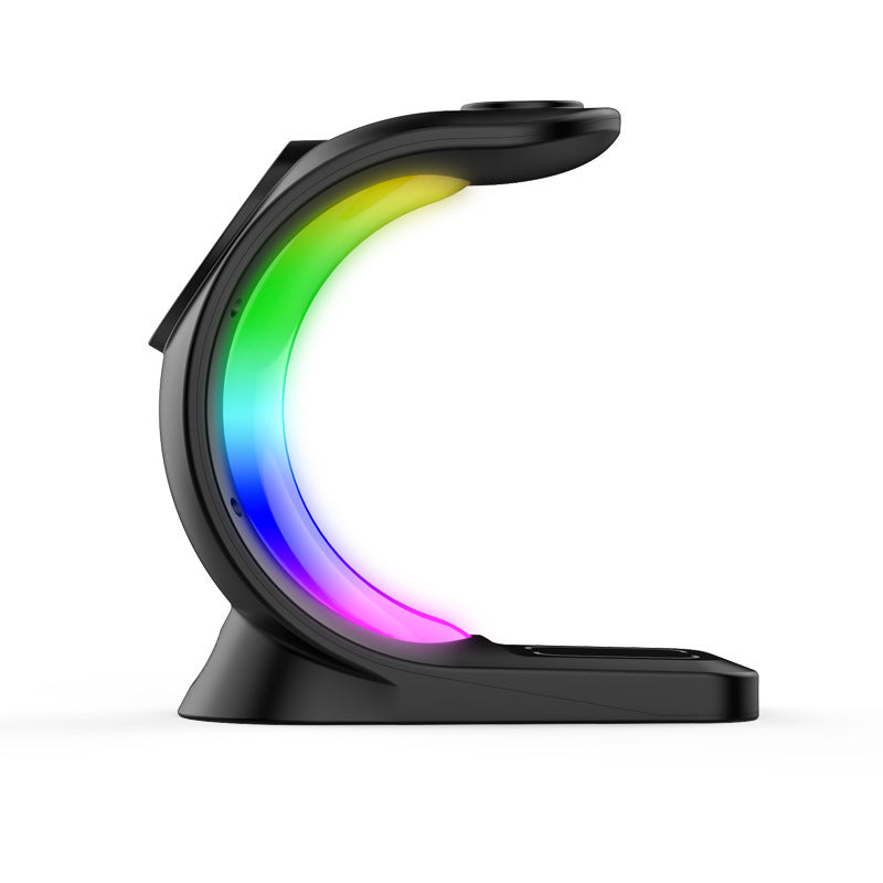 4-in-1 Magnetic Wireless Charger – Fast Charging Station with Atmosphere Light for iPhone, Apple Watch & AirPods Pro