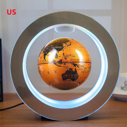 360° Rotating LED Globe for Desk or Office – Unique Floating World Map Decor & Gift Idea