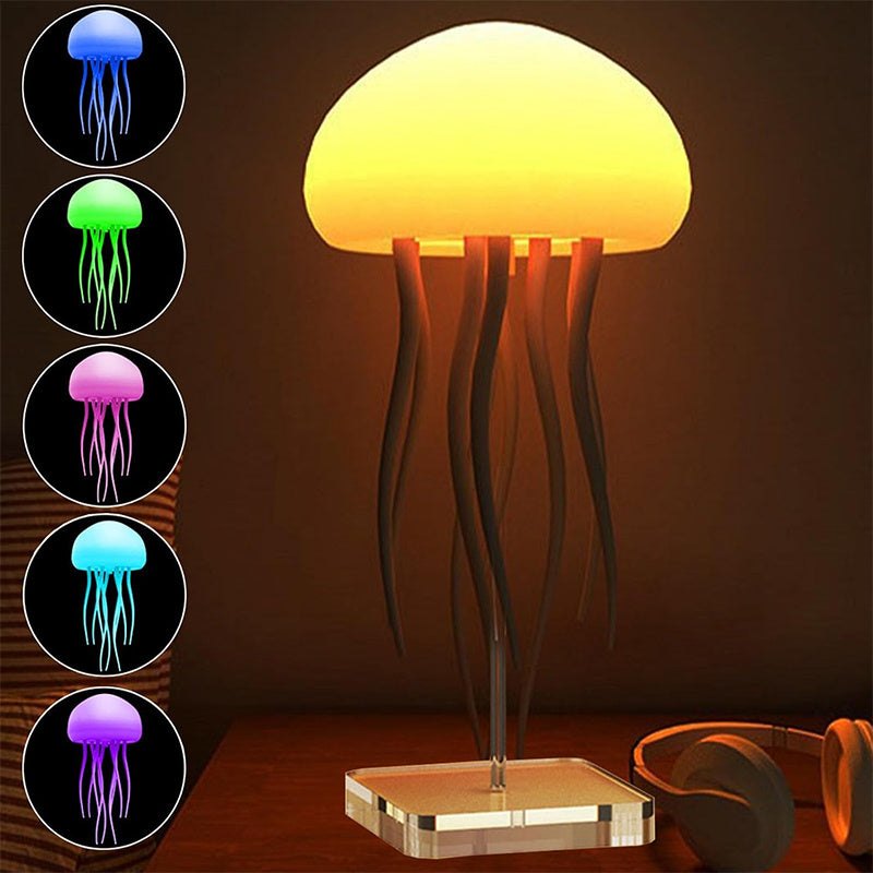 LED Jellyfish Mood Lamp – Portable Night Light & Smart Table Lamp for Desk or Bedside