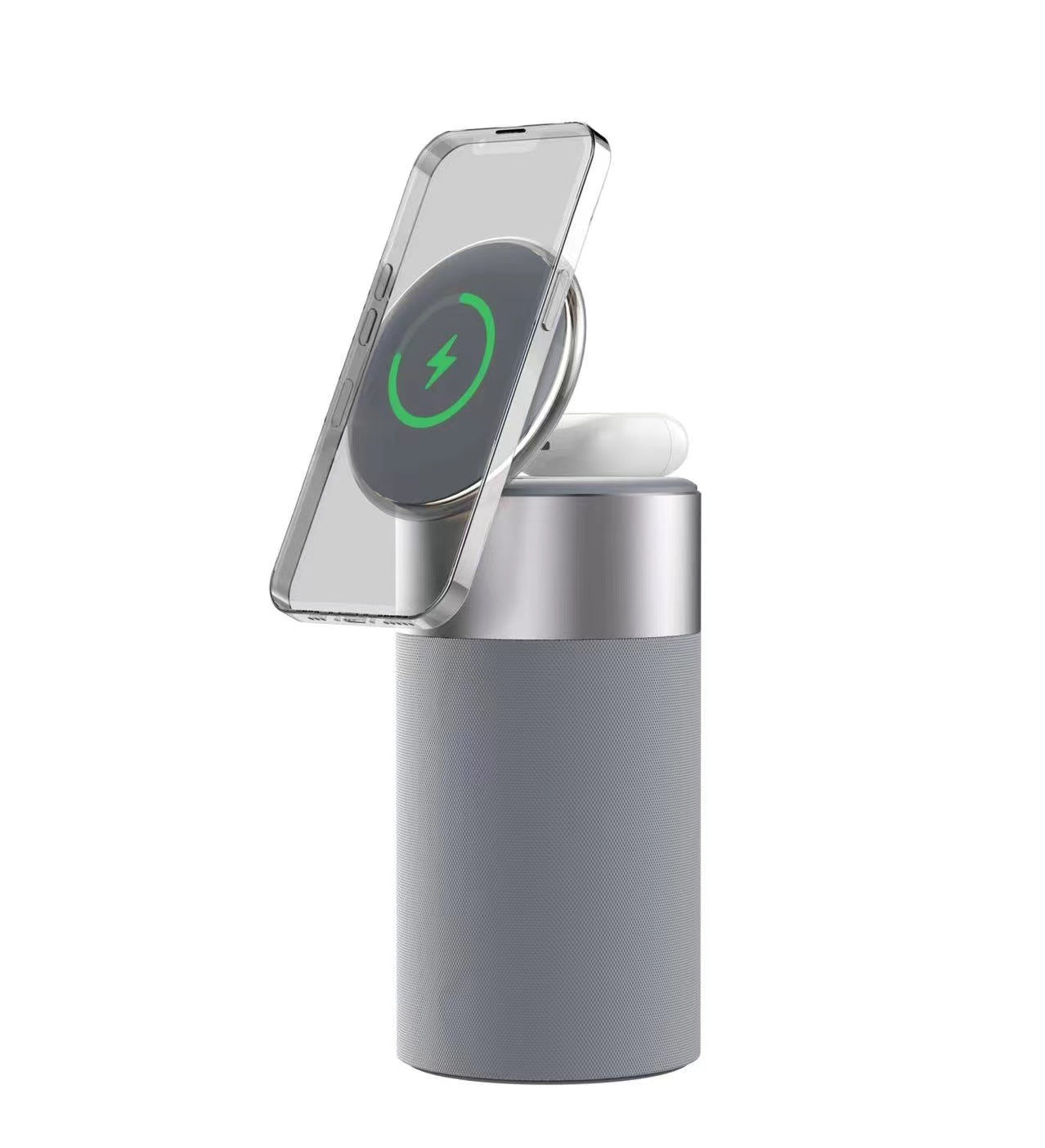All-in-One Charging Station with Speaker & LED Lamp – Perfect for Home, Office, or Nightstand Use
