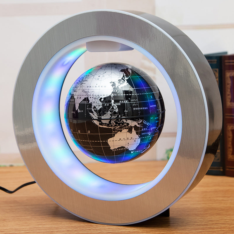 360° Rotating LED Globe for Desk or Office – Unique Floating World Map Decor & Gift Idea