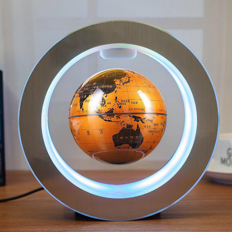 360° Rotating LED Globe for Desk or Office – Unique Floating World Map Decor & Gift Idea