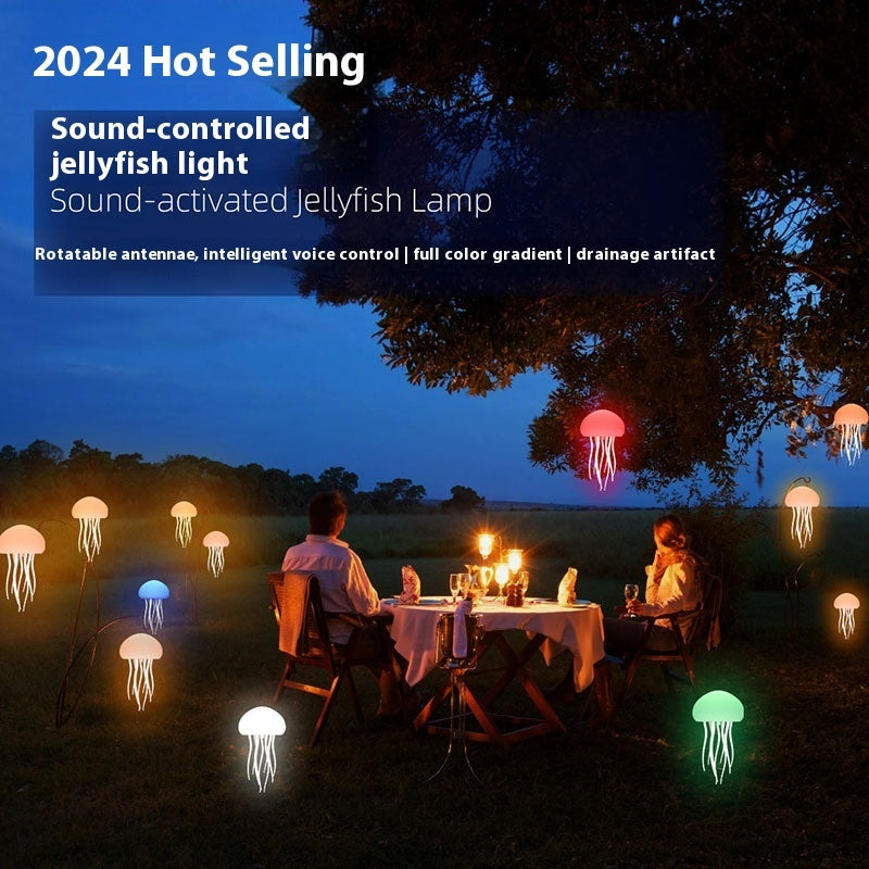 LED Jellyfish Mood Lamp – Portable Night Light & Smart Table Lamp for Desk or Bedside