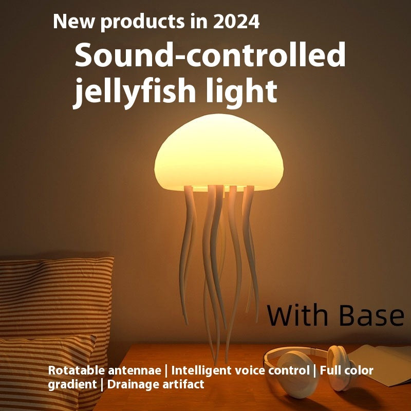 LED Jellyfish Mood Lamp – Portable Night Light & Smart Table Lamp for Desk or Bedside