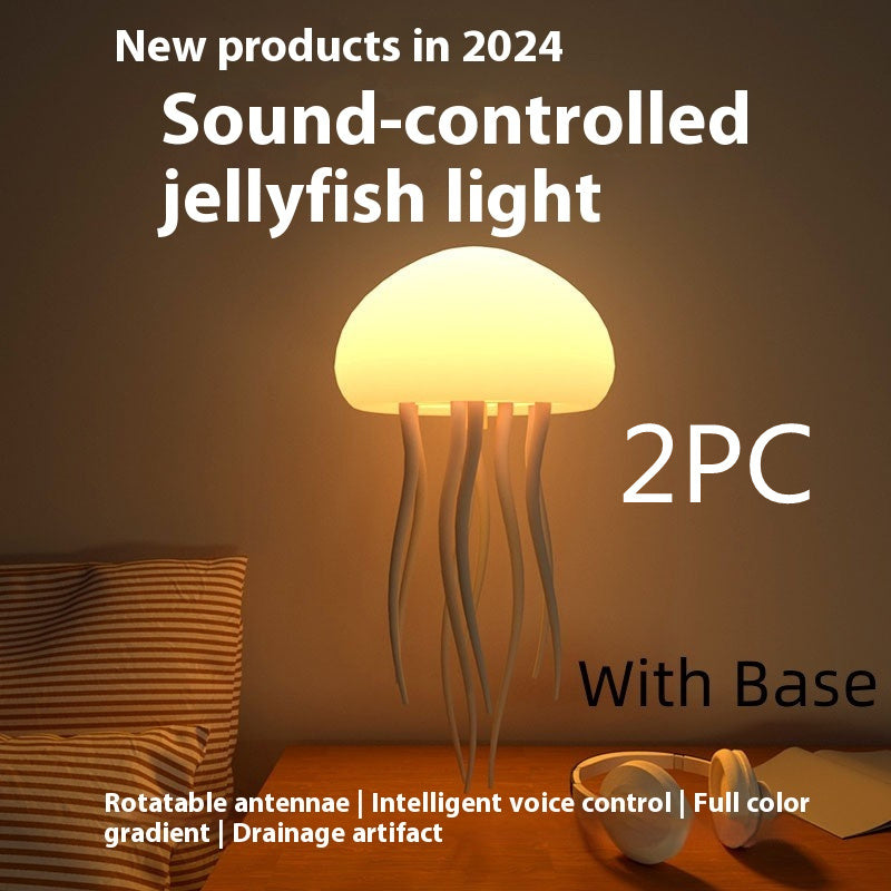 LED Jellyfish Mood Lamp – Portable Night Light & Smart Table Lamp for Desk or Bedside