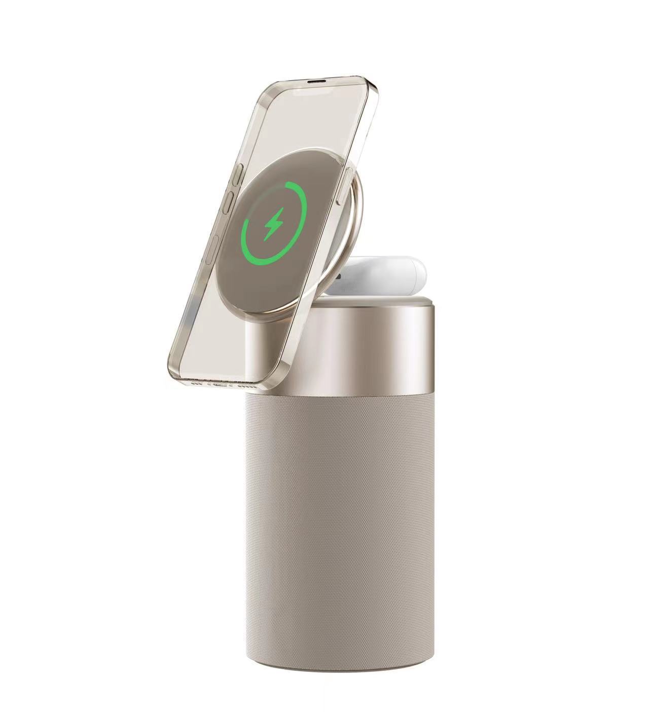 All-in-One Charging Station with Speaker & LED Lamp – Perfect for Home, Office, or Nightstand Use